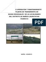 Manual de Operacion y Mantenimiento de La Planta de Tratamiento de Aguas Residuales
