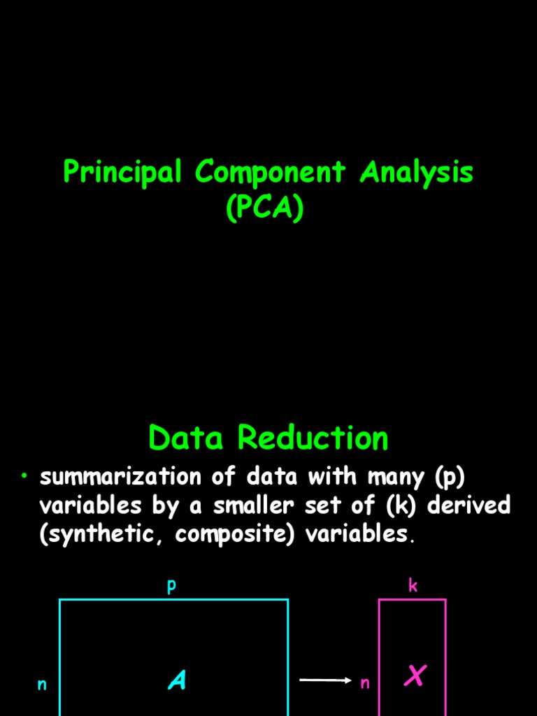 PCA.ppt | Principal Component Analysis | Covariance Matrix