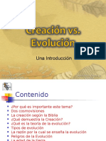 Creacion vs Evolucion Introduccion