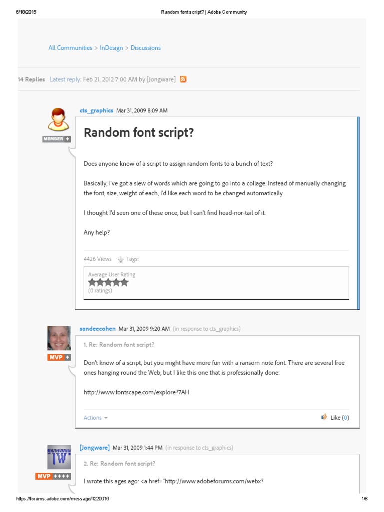 Random Font Script_ _ Adobe Community Typefaces Scripting Language