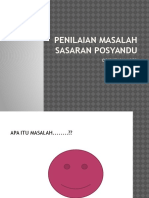 Penilaian Masalah Sasaran Posyandu