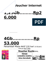 SEDIA Voucher Internet Tri