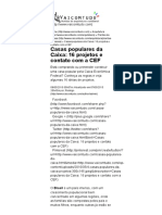 Casas Populares Da Caixa_ 16 Projetos e Contato Com a CEF