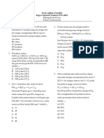 Latihan Tematik Kimia 1 (Stoikiometri)