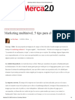 Marketing Multinivel, 5 Tips para El Éxito - Revista Merca2 PDF