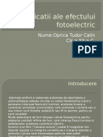 Aplicatii Ale Efectului Fotoelectric