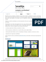 Kako Da Bolje Organizujete Svoj Desktop - PDF