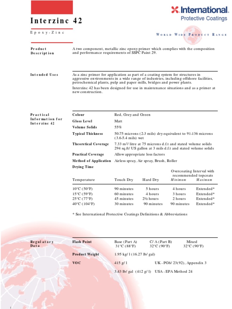 Epoxy paint specification Paint Chemistry