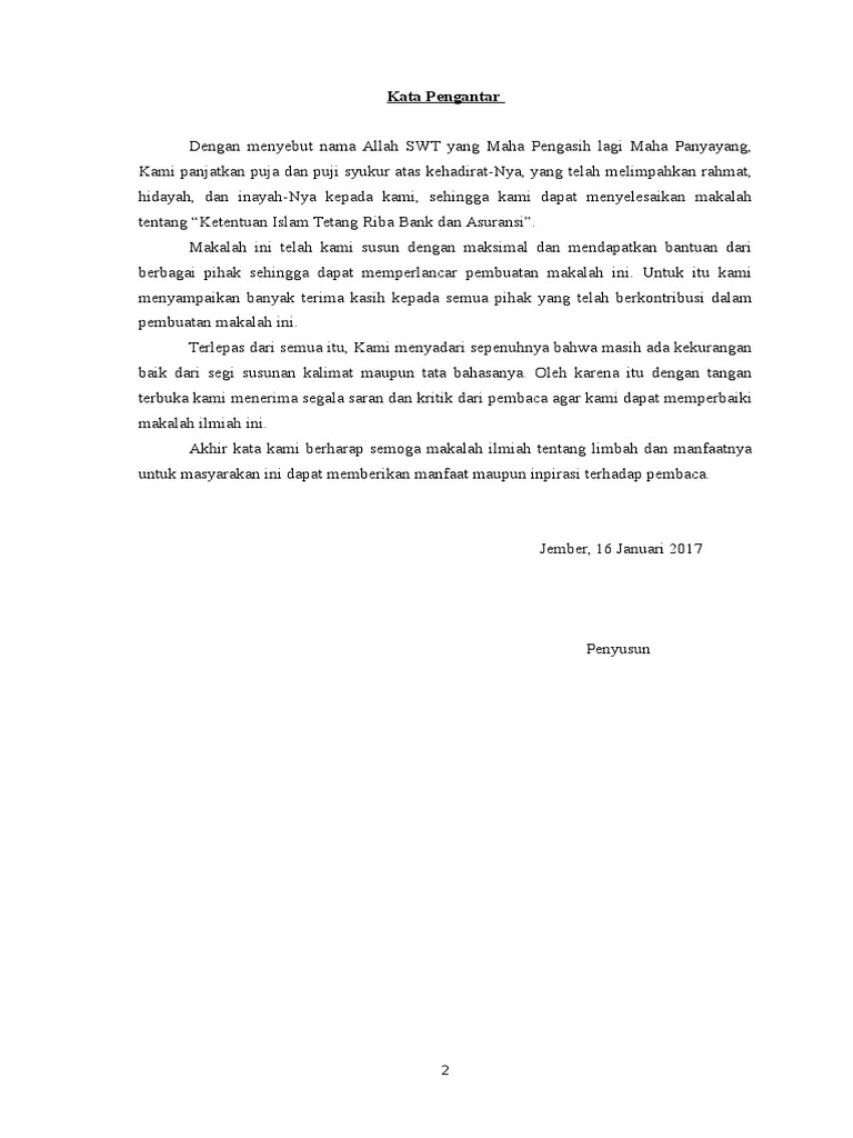 Kata Pengantar Daftar Isi Fiqih