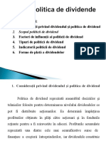 Politica de Dividend