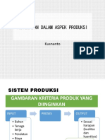 Ketegasan Dalam Aspek Produksi