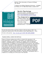 Nordic Psychology Volume 63 Issue 1 2011 [Doi 10.1027%2F1901-2276%2Fa000028] José Pérez-Fabello, María; Campos, Alfredo -- The Dissociative Experiences of Fine Arts Students