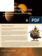 2016 Guide To Saturn Retrograde