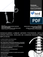 Desequilibrio Lumbar Antero Posterios Hipo e Hiperlordosis.