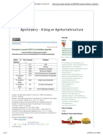 Agroforestry - A blog on Agrihortisilviculture_ Formula to convert N.P.K in to fertilizer quantity.pdf