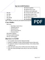 Case Studies: Barriers To KMS