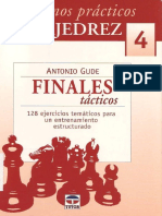 Cuadernos Prc3a1cticos de Ajedrez 4 Finales Tc3a1cticos Antonio Gude PDF
