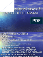 Cultura Romaneasca in Secolele XIV-XVI.ppt