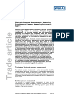 Wika Electronic Pressure Measurement - Measuring Principles and Pressure Measuring Instruments PART I