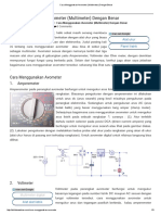 Cara Menggunakan Avometer (Multimeter) Dengan Benar