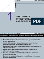 The Context of Systems Analysis and Design Methods: C H A P T E R