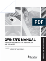 Owner'S Manual: Important Information For The Installer and The Owner