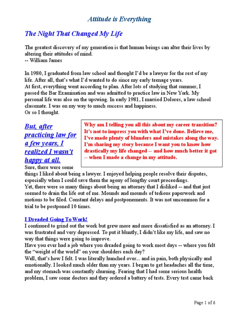 Attitude Is Everything PDF Attitude Psychology Reputation