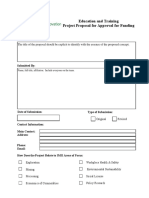 Education and Training Proposal Template PDF