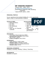 Cv Template Finance Financial Accountant