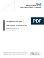 Antenatal Care NICE PDF