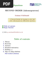 Second Order Inhomogeneous Odes PDF