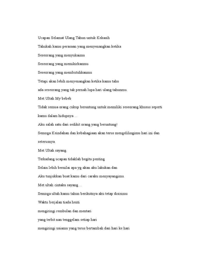 Ucapan Selamat Ulang Tahun Pdf