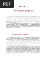 História - Aula 10 - Revoluções Burguesas
