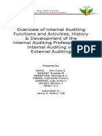 Internal Auditing Functions and Activities