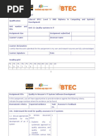 Quality Systems in IT -Assignment_Frontsheet