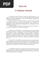 História - Aula 08 - Sistema Colonial