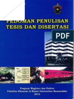 Pedoman Penulisan Tesis & Disertasi