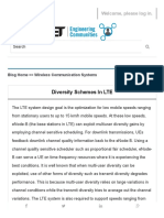 Diversity Schemes in LTE - IET Engineering Communities