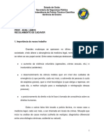 Recolhimento de cadáveres: procedimentos para auxiliares de autópsia