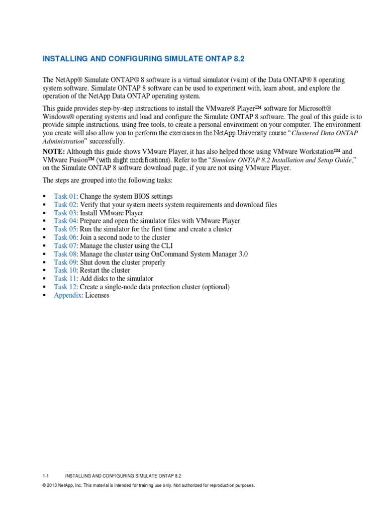 Simulate ONTAP 8.2 Step-by-Step Installation - 28nau-Final-29 | PDF ...