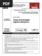 Técnico Judiciário-Enfermagem-Prefeitura de Aracaju