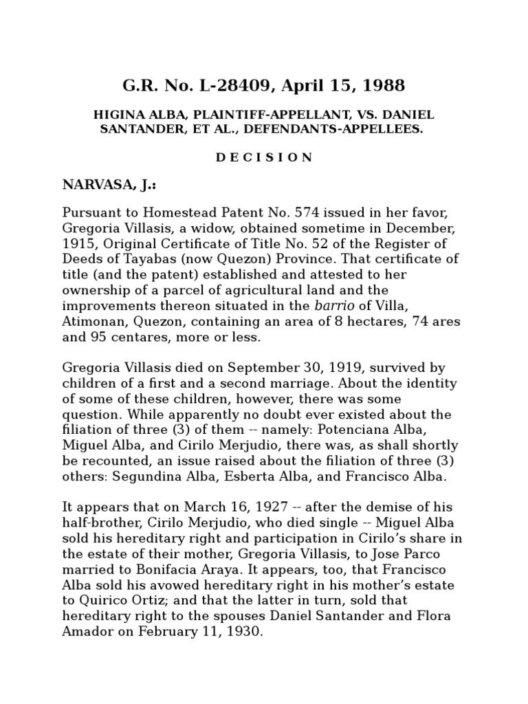 G.R. No. L28409 PDF Laches (Equity) Judgment (Law)