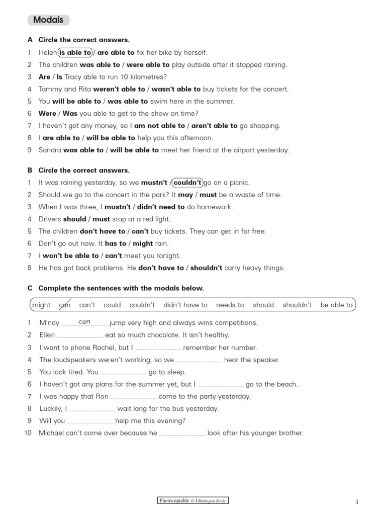 Grammar Modals4 18835 PDF | PDF