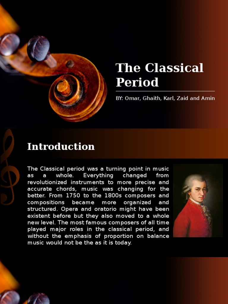 Overview of the Classical Music Period | PDF | Quartet | Classical ...