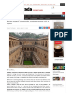 Ancient Stepwells’ Conservation, A Solution to Water Crisis in Capital