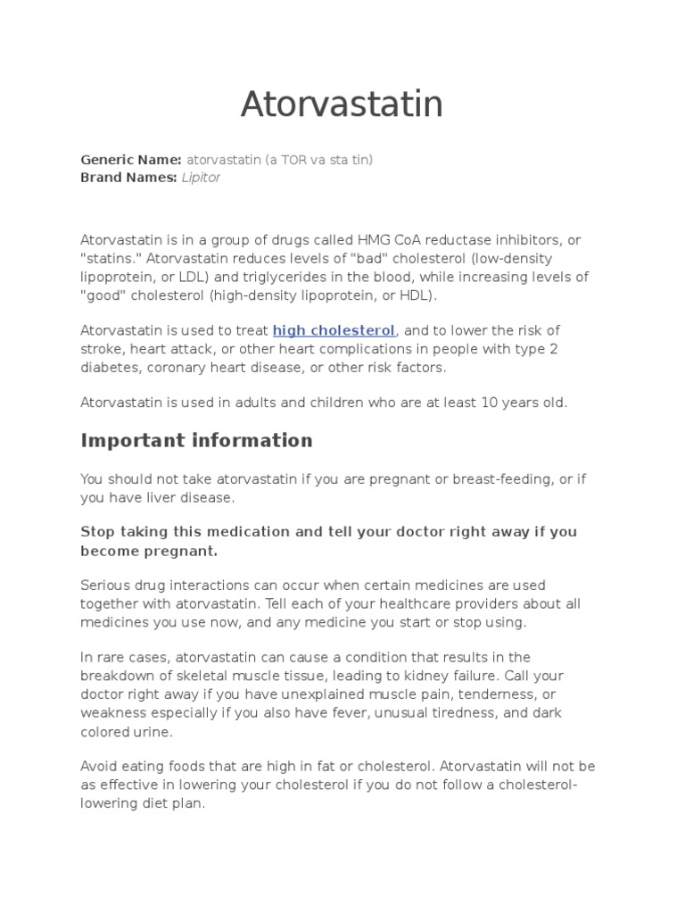 ATORVASTATIN PATIENT TIPS 7 THINGS YOU SHOULD KNOW visual data 5