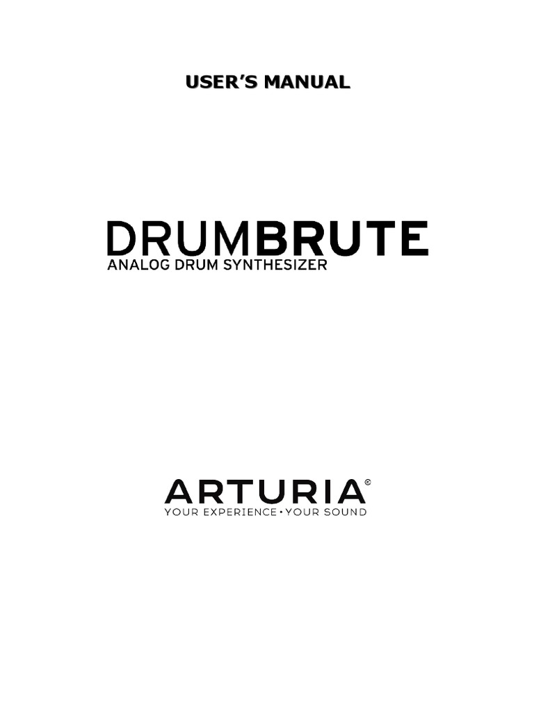 DrumBrute Manual 1 0 0 En | Tempo | Usb