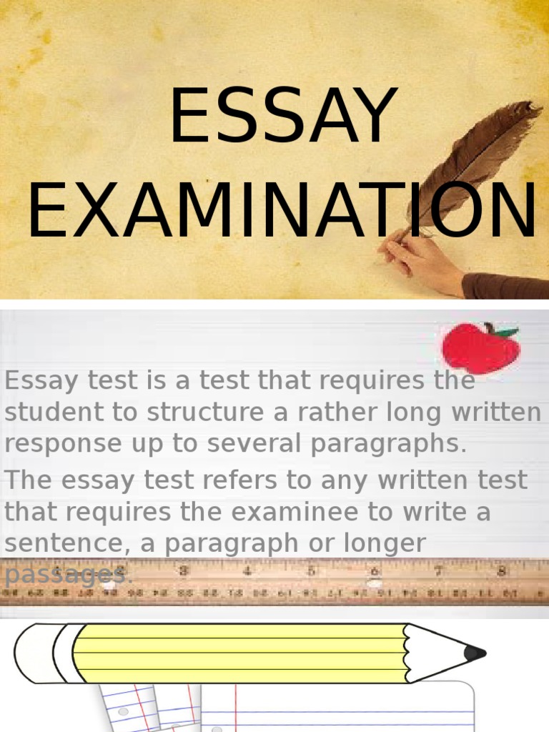 what is essay type test