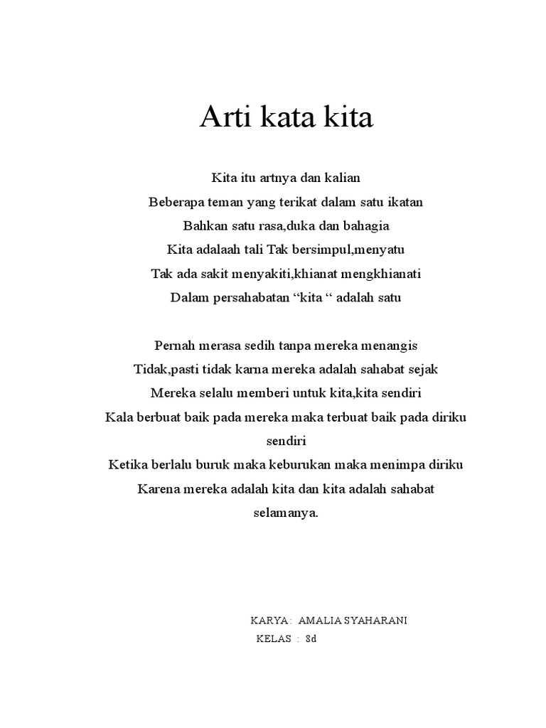 Unduh Gratis Gambar Arti Kata Kita Terupdate by KataCinta.Co