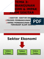 Tema 3 Pembangunan Ekonomi & Impak Alam Sekitar